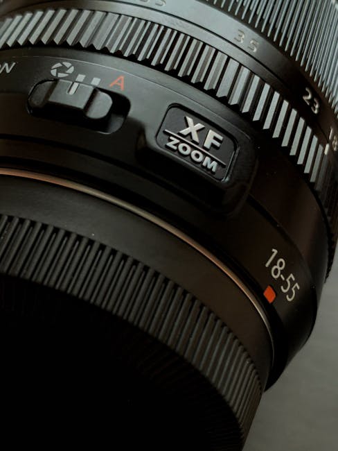 Professional camera lens detail